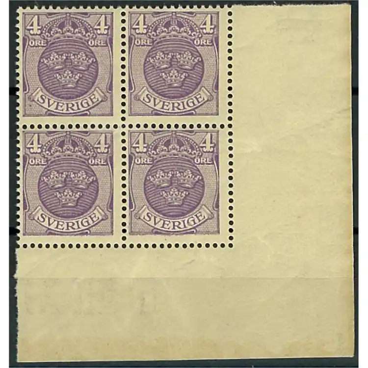 Sverige 70 ** 4-block Endast idag