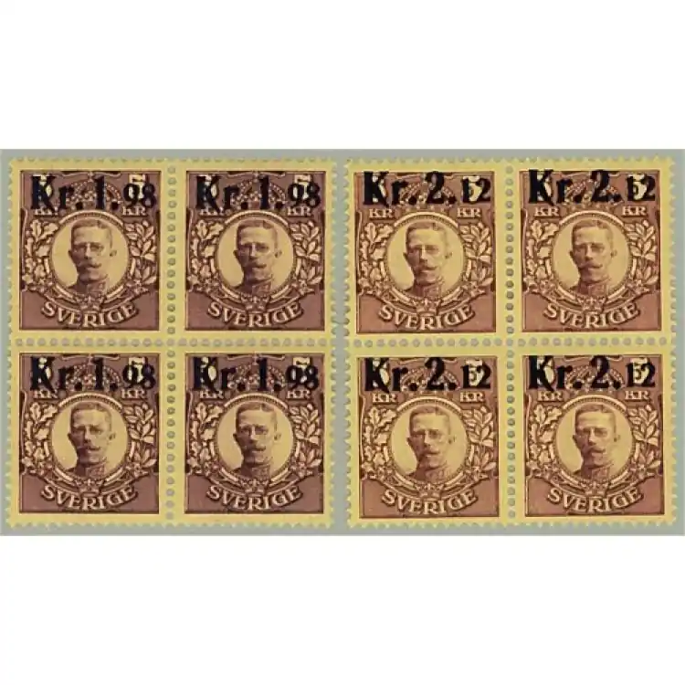 Sverige 97vm1 och 98vm1 ** 4-block Säker betalning