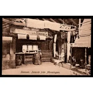 Skansen. Interiör från Morastugan, Skrivet - KV 7 Expressleverans